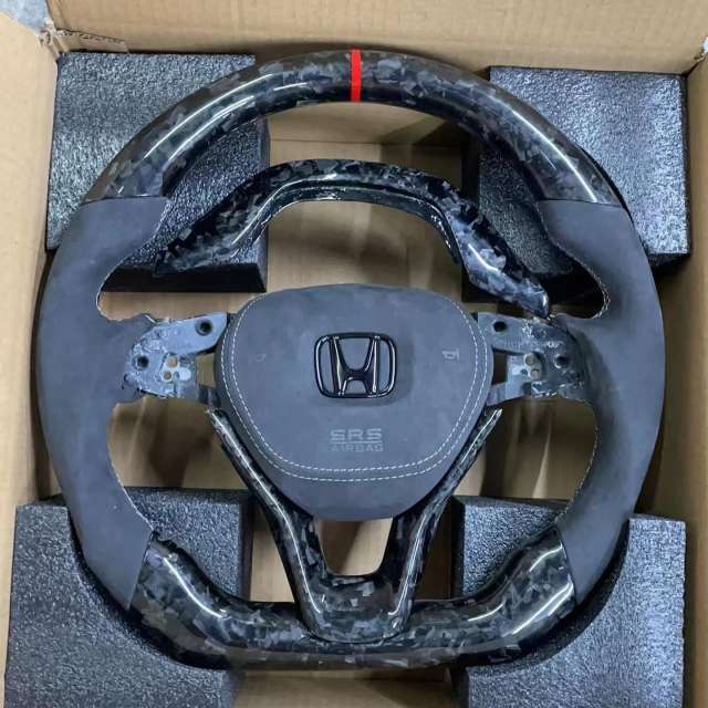 For  Honda carbon fiber steering wheel
