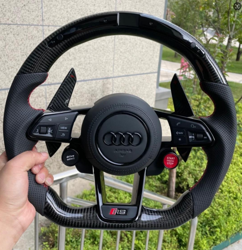 For  Audi carbon fibre steering wheel