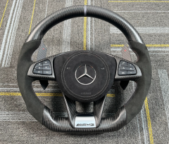 For 2010 Mercedes C63 carbon fiber steering wheel