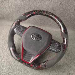 For Toyota Camry forged carbon fiber steering wheel with airbag cover