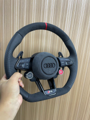 For  audi RS3 upgrade  Akantara new steering wheel