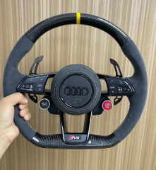 For  audi RS3 upgrade  Akantara new steering wheel