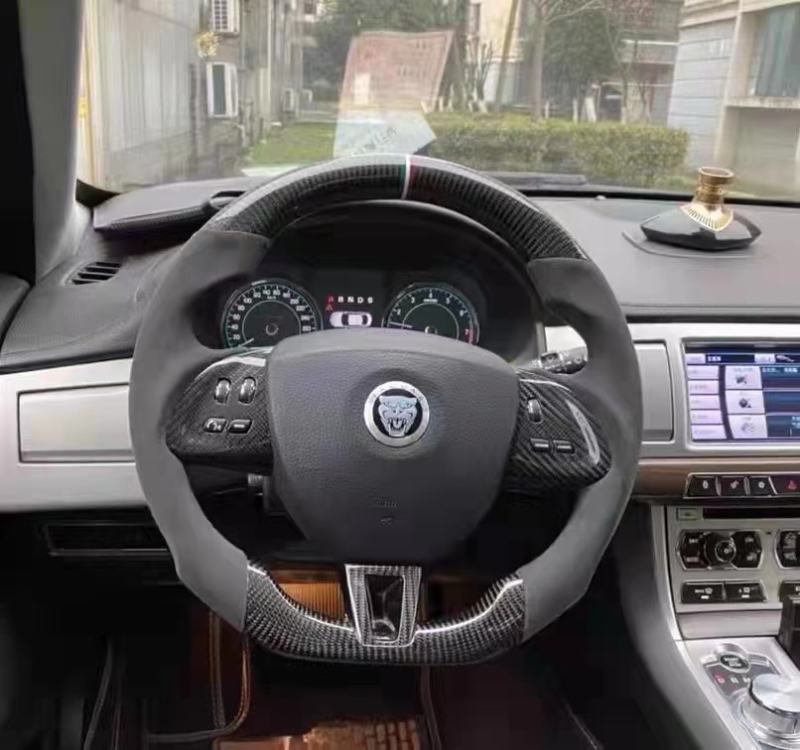 For 2008 Jaguar XF SV8  carbon fiber steering wheel