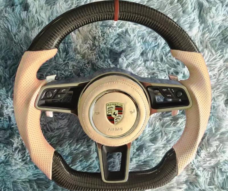 For Porsche model carbon fiber steering wheel