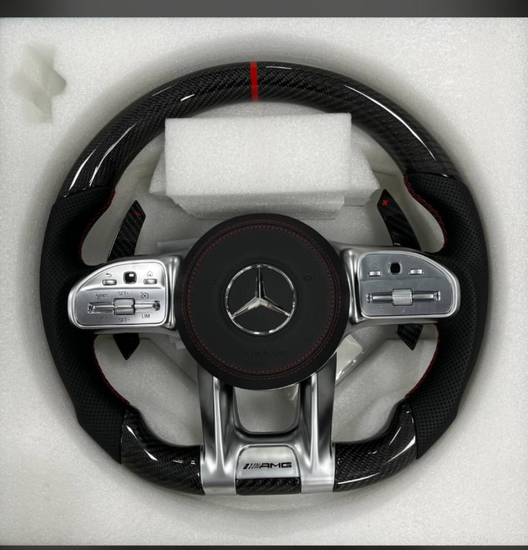 For 2015 Mercedes-Benz C63 Carbon fiber steering wheel