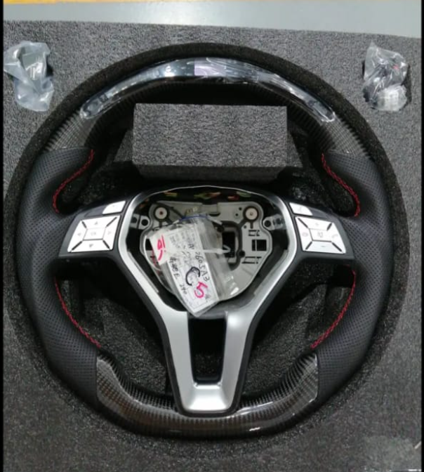 For Mercedes-Benz F series Carbon fiber steering wheel with LED