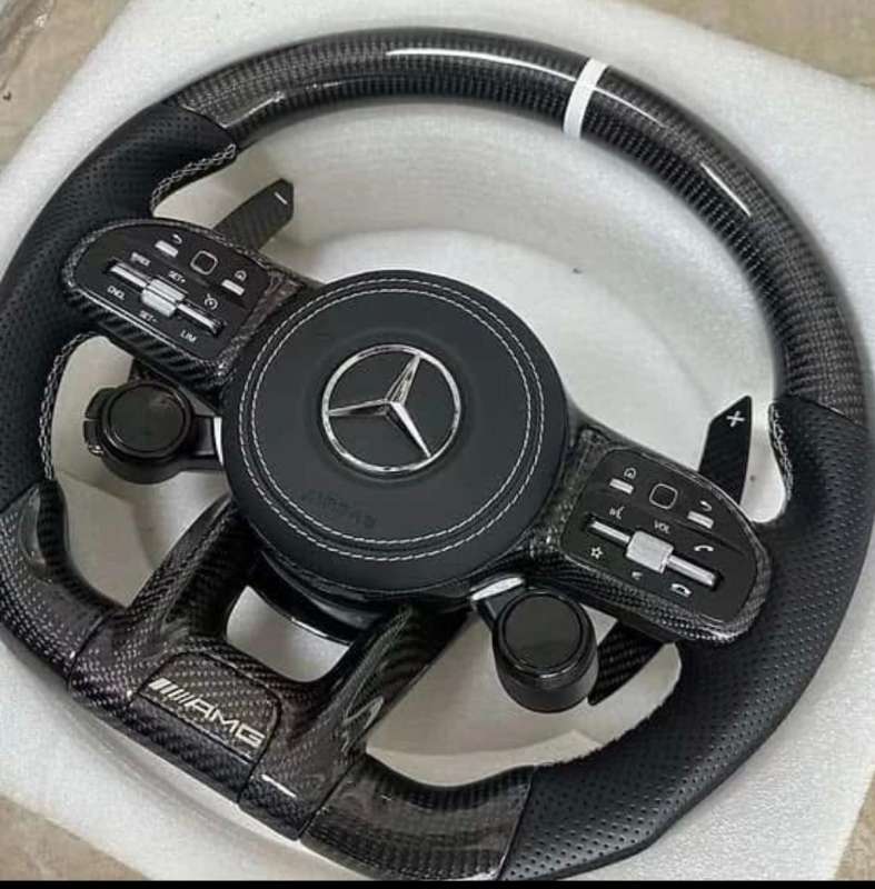 For 2017 Mercedes-Benz C63s Carbon fiber steering wheel