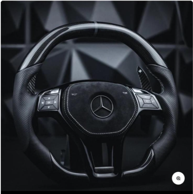 For Mercedes C63 W204 carbon fiber steering wheel
