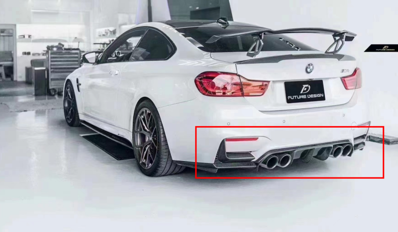 Carbon fiber rear lip to fit BMW m4 F82 models