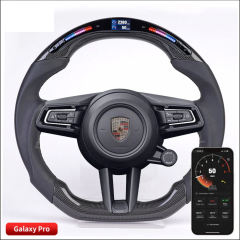 For Cayenne 2020 Carbon Fiber Steering Wheel with LED