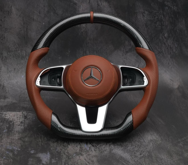 For Mercedes-Benz 2018 E400 Coupe Carbon fiber steering wheel