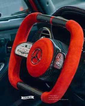 For Mercedes-Benz 2012 C63 Carbon fiber steering wheel