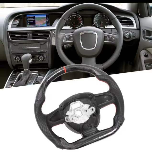 For  Audi s5 B8 2007 carbon fiber steering wheel