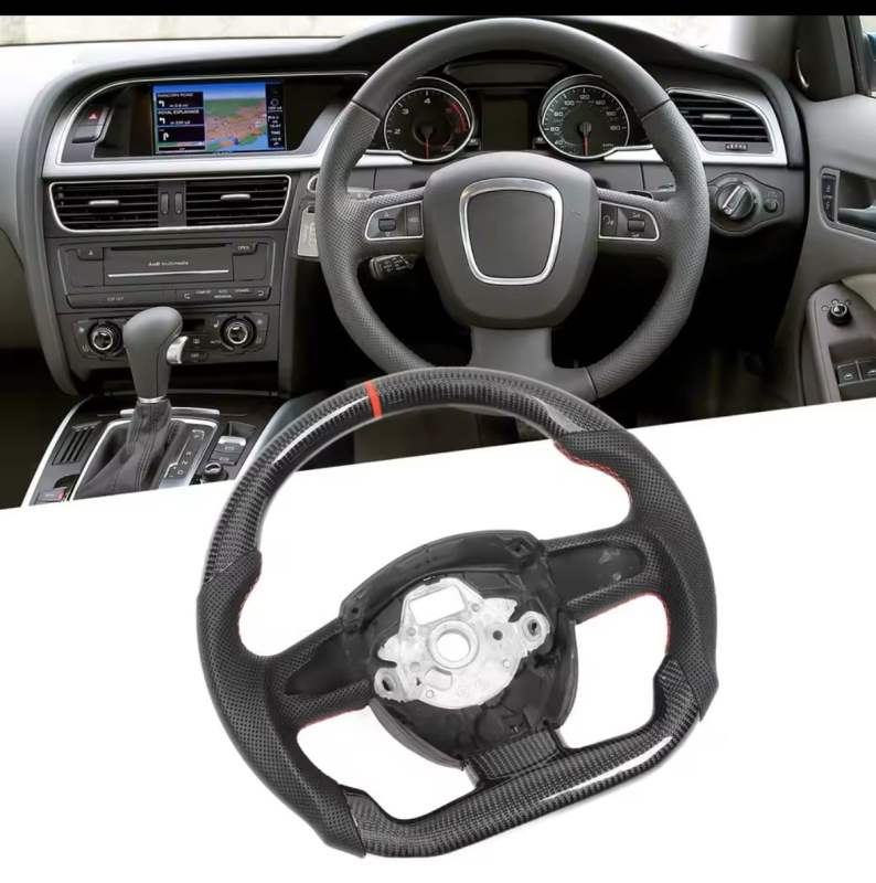 For  Audi s5 B8 2007 carbon fiber steering wheel