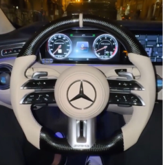 LDHMI Carbon Fiber Steering Wheel  for Mercedes-Benz A B C G E S-Class GLA GLB GLC GLE GLK GL SL SLK  Maybach BRABUS AMG GT W190 C190 W205 C205 W166 W167 W177 W213 W217 C217 W222 W223 W253 W257 W292 W463 W464