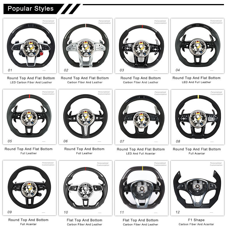 For Mercedes-Benz Carbon AMG Fiber Steering Wheel