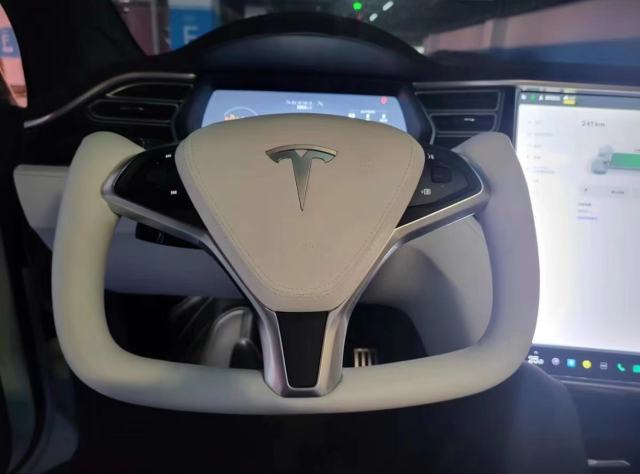 For Tesla model 3 y s x carbon fiber steering wheel