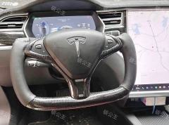 For Tesla model 3 y s x carbon fiber steering wheel