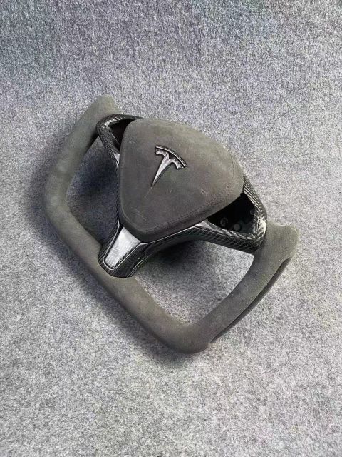 For Tesla model 3 y s x carbon fiber steering wheel