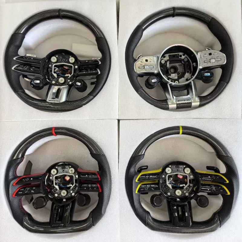 LDHMI Carbon Fiber Steering Wheel  for Mercedes-Benz A B C G E S-Class GLA GLB GLC GLE GLK GL SL SLK  Maybach BRABUS AMG GT W190 C190 W205 C205 W166 W167 W177 W213 W217 C217 W222 W223 W253 W257 W292 W463 W464