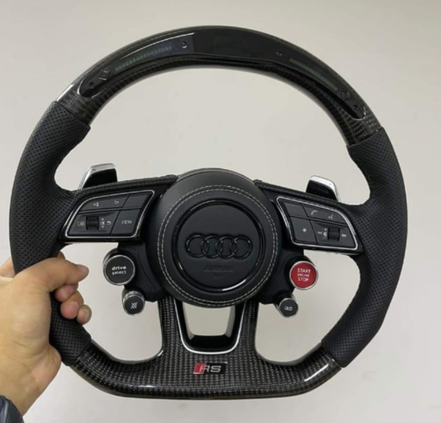 For audi A8 upgrade New model carbon fiber steering wheel