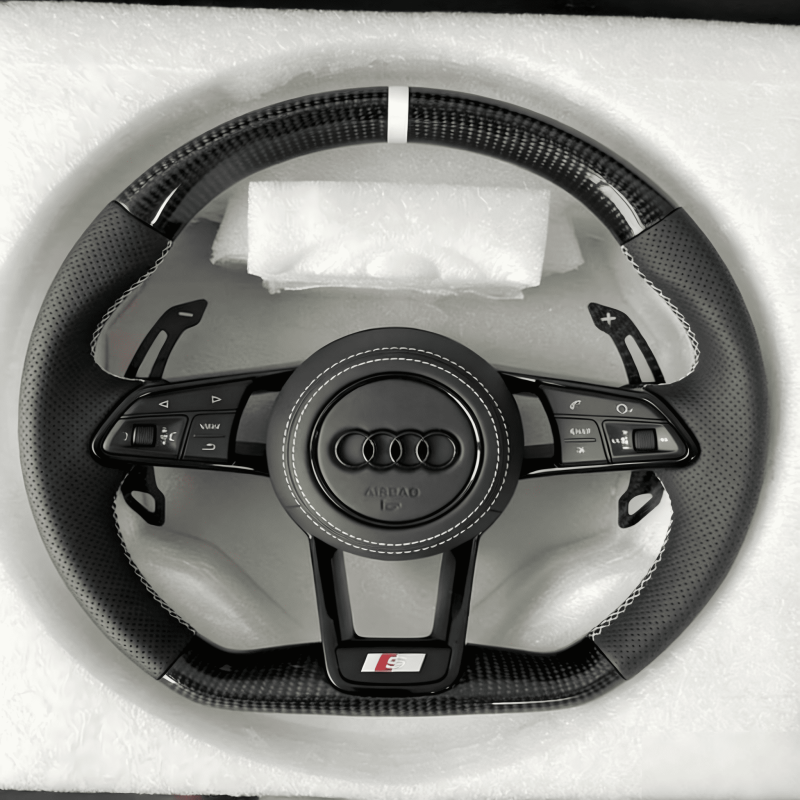 For audi RS3 upgrade New model carbon fiber steering wheel