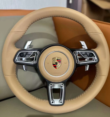 For Porsche vehicles Upgraded new full leather steering wheel