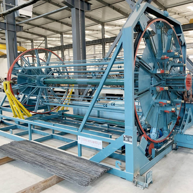 Concrete pile cage welding machine