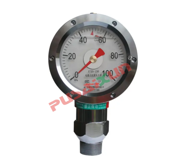 Unitized electrical pressure gauge