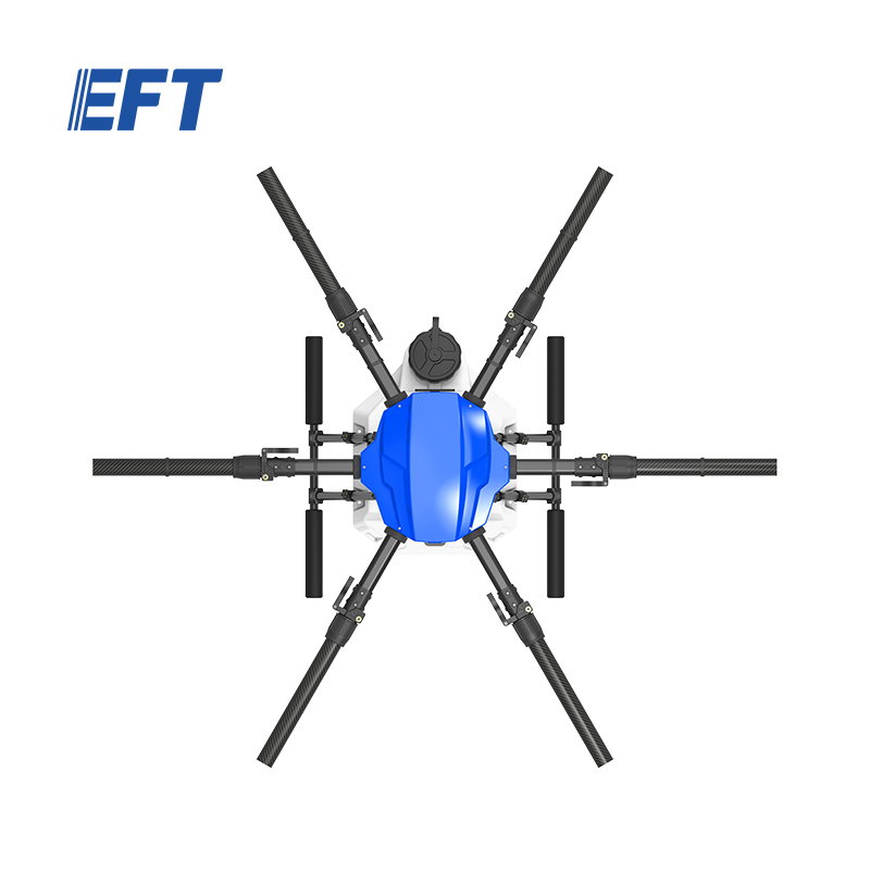 Cheap price fogger sprayer EFT E616P agricultural spray drone parts spraying classic foldable body frame for pest control