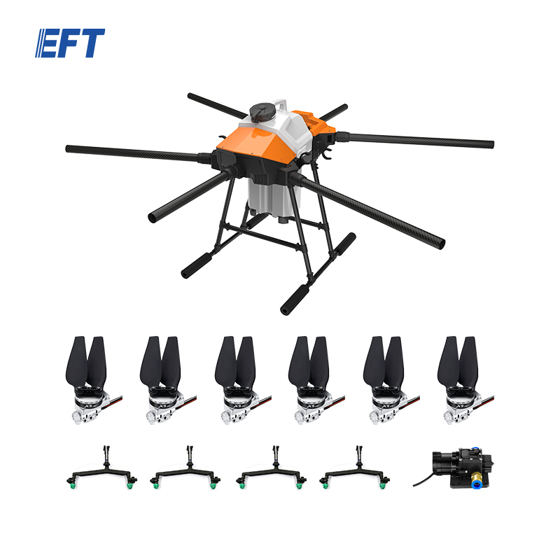 High quality hybrid sprayer drone frame EFT G620 agricultural drone sprayer 20 liters drones mist blower sprayer agricultural
