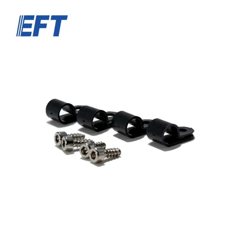 10.05.07.0011 Original Water Pipe Clamp Uc-5/16black/4pcs EFT All Drone Spare Parts From Professional Chinese Manufacurer