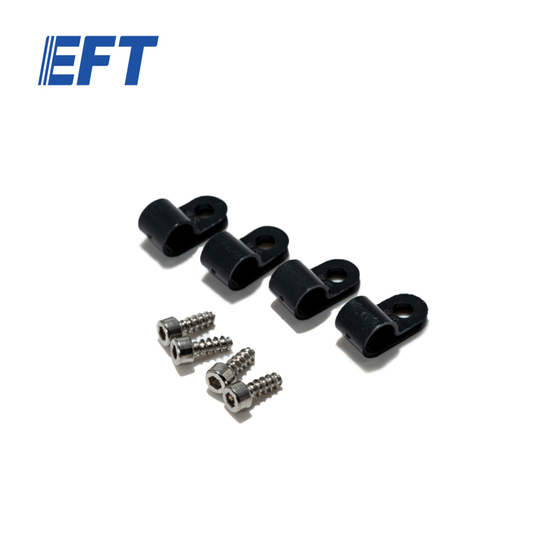 10.05.07.0011 Original Water Pipe Clamp Uc-5/16black/4pcs EFT All Drone Spare Parts From Professional Chinese Manufacurer