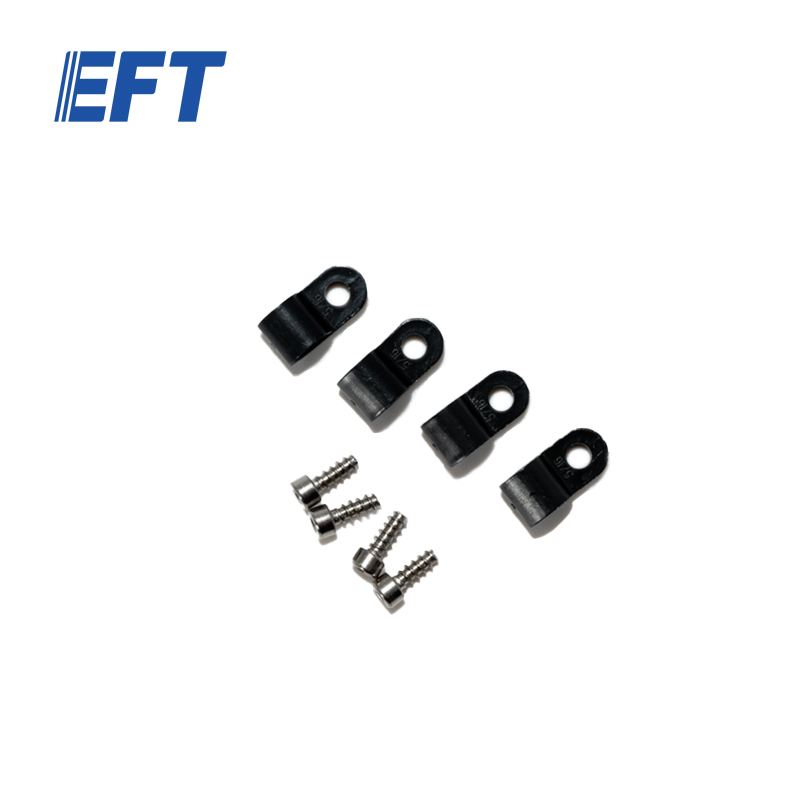 10.05.07.0011 Original Water Pipe Clamp Uc-5/16black/4pcs EFT All Drone Spare Parts From Professional Chinese Manufacurer