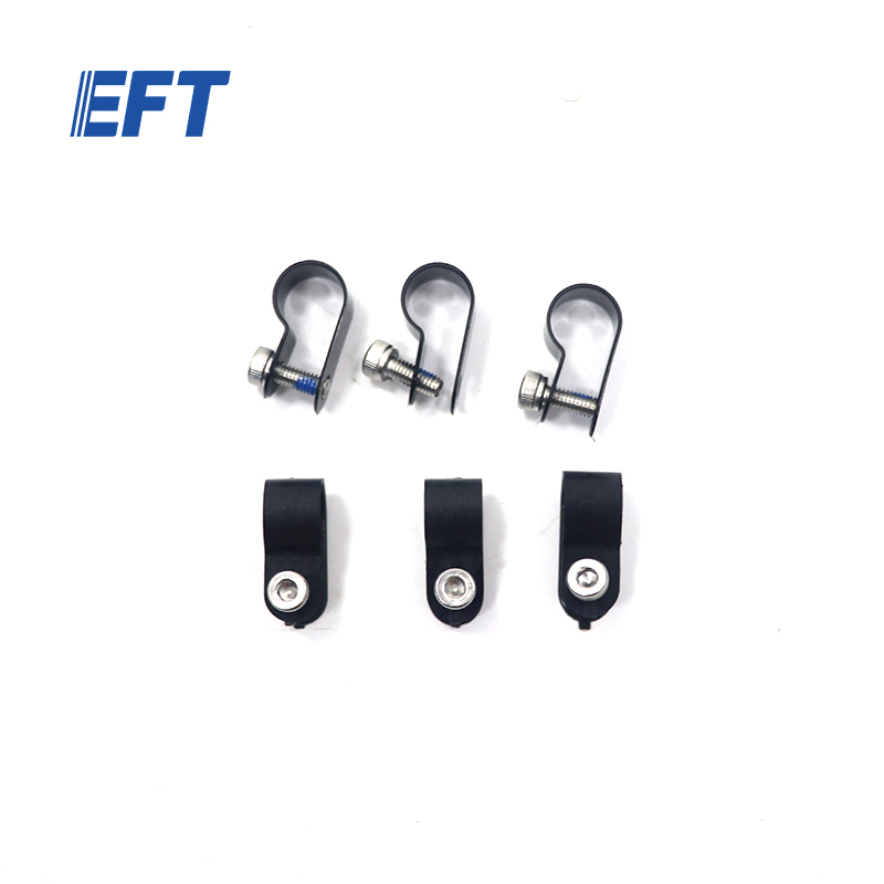 10.05.10.0040 EFT Drone Parts Cable Pipe Clamp R10.4/Black/6pcs for EFT Z30/Z50 Agricultural Sprayer Drone with High Quality