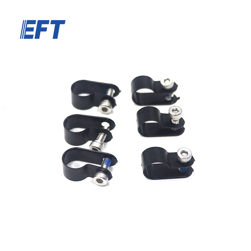 10.05.10.0040 EFT Drone Parts Cable Pipe Clamp R10.4/Black/6pcs for EFT Z30/Z50 Agricultural Sprayer Drone with High Quality