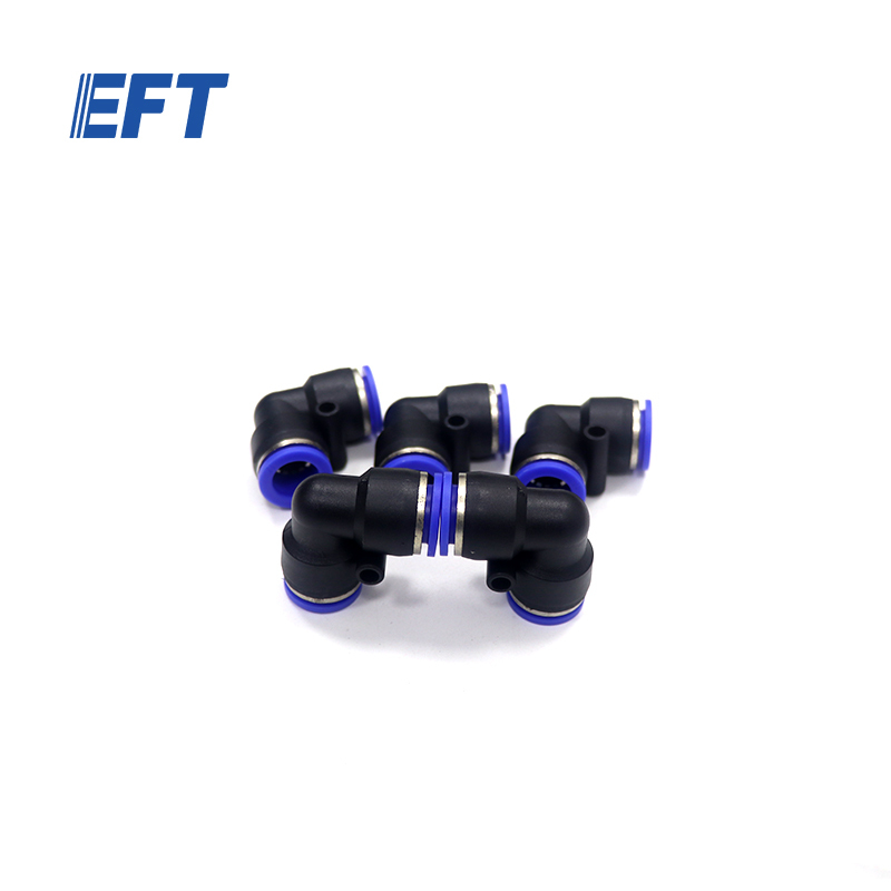 10.05.10.0073 EFT Pneumatic Connector L-shaped/φ12-φ12/5pcs for Z30/Z50 Agricultural Drone Parts with High Quality