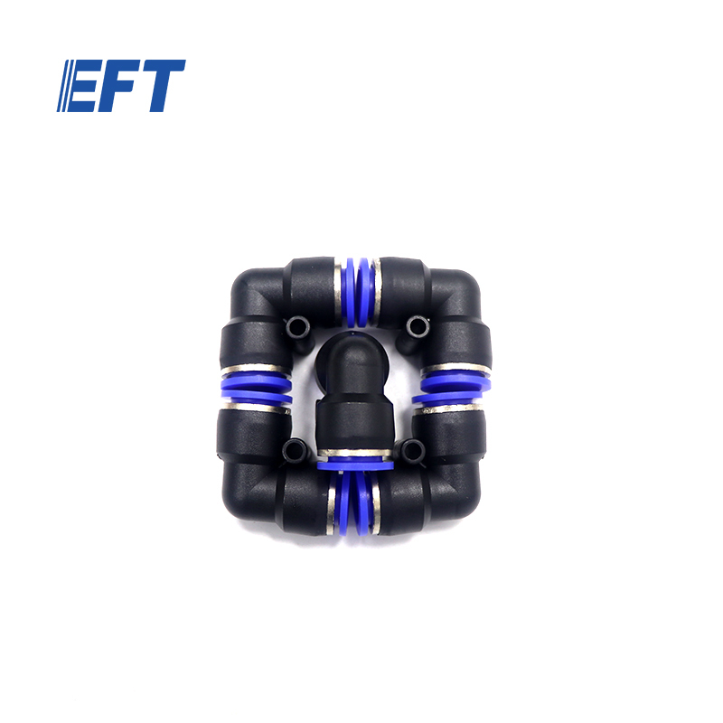 10.05.10.0073 EFT Pneumatic Connector L-shaped/φ12-φ12/5pcs for Z30/Z50 Agricultural Drone Parts with High Quality