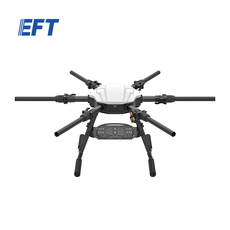 EFT long range delivery drone folding frame E610P mapping hexacopter carbon fiber frame for 10kg payload Industrial Drone