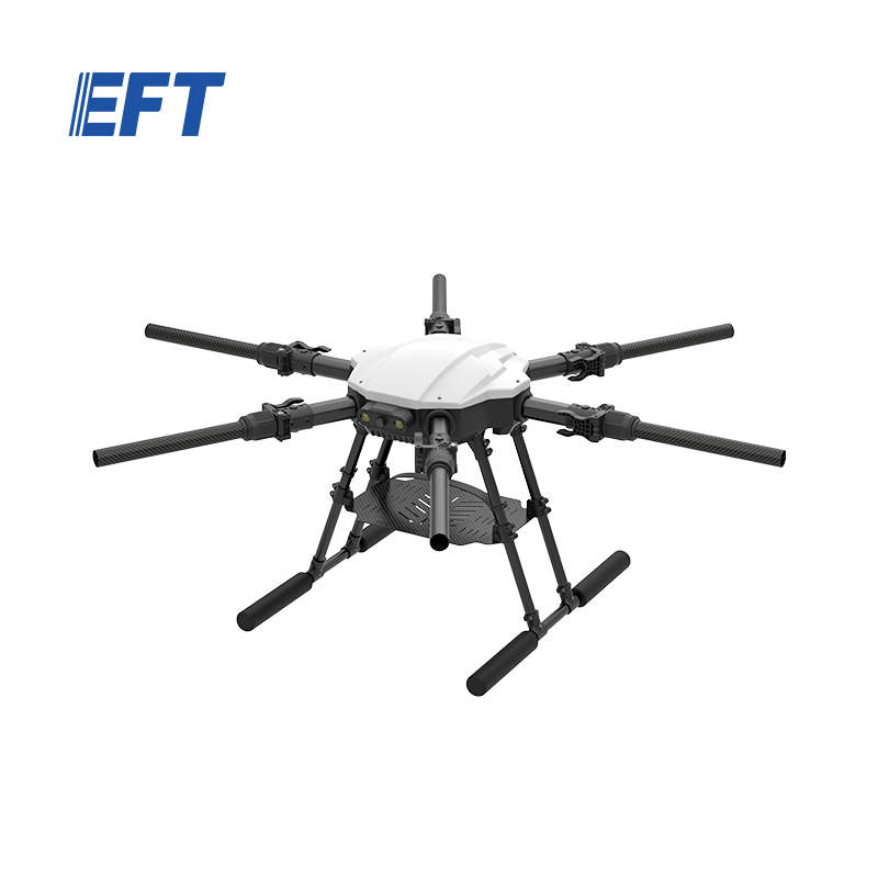 EFT long range delivery drone folding frame E610P mapping hexacopter carbon fiber frame for 10kg payload Industrial Drone