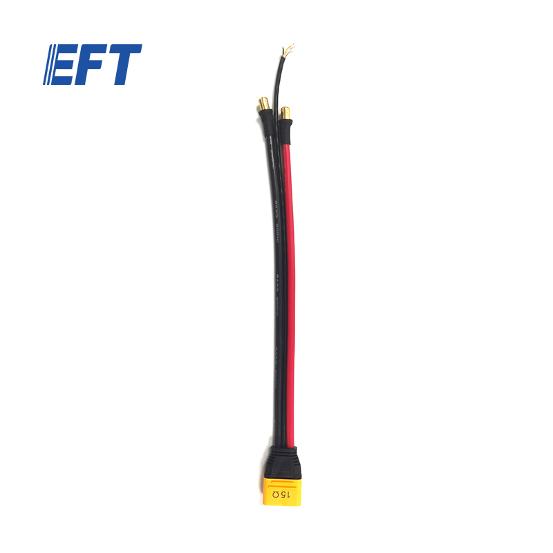 11.03.01.0028 EFT Parts Power Cable Components Red 275mm+Black 285mm/Male Connector/AS150U/G20 For G20/G20Q Agricultural Drone