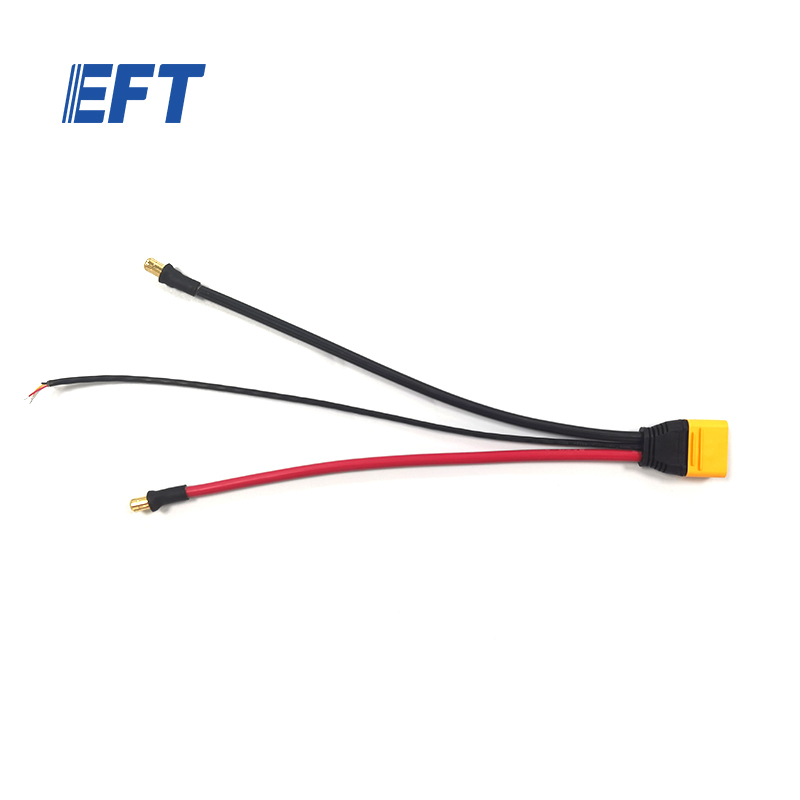 11.03.01.0028 EFT Parts Power Cable Components Red 275mm+Black 285mm/Male Connector/AS150U/G20 For G20/G20Q Agricultural Drone