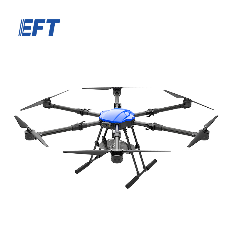 High quality EFT E616P 16kg payload hexacopter drone frame long range delivery drone parts with hobbywing X8 motors