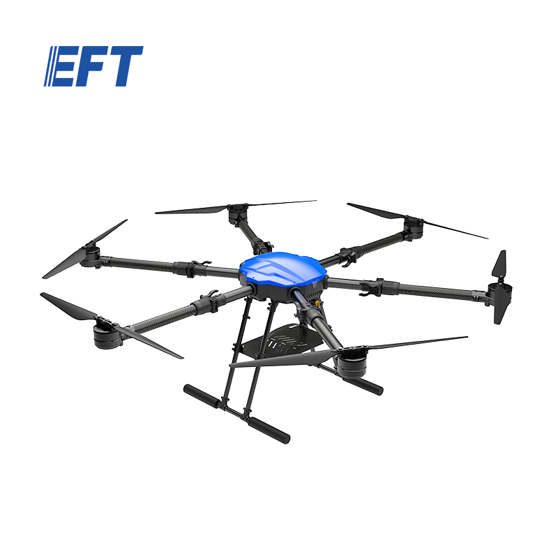 High quality EFT E616P 16kg payload hexacopter drone frame long range delivery drone parts with hobbywing X8 motors