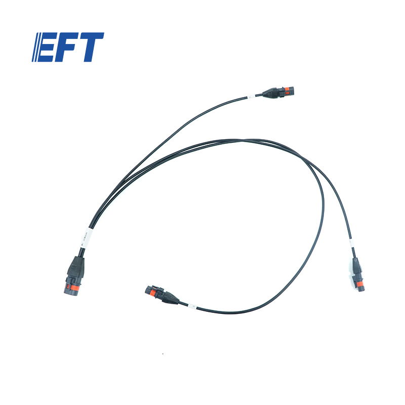 10.05.13.0039 EFT Z20 Drone Weighing Cable One to three/12pin black to 4pin/Z20/1pcs for EFT 20L Agricultural Drone Spraying