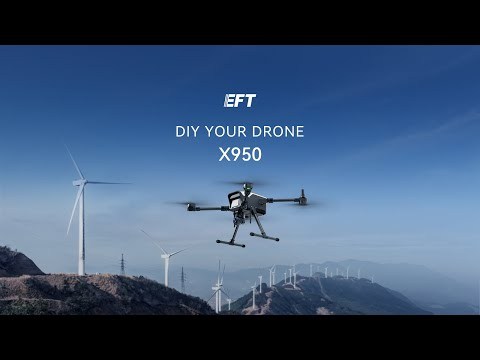 New launch EFT X950 lightweight industry drone flight platform multi-scenario application drone frame flexible expansion