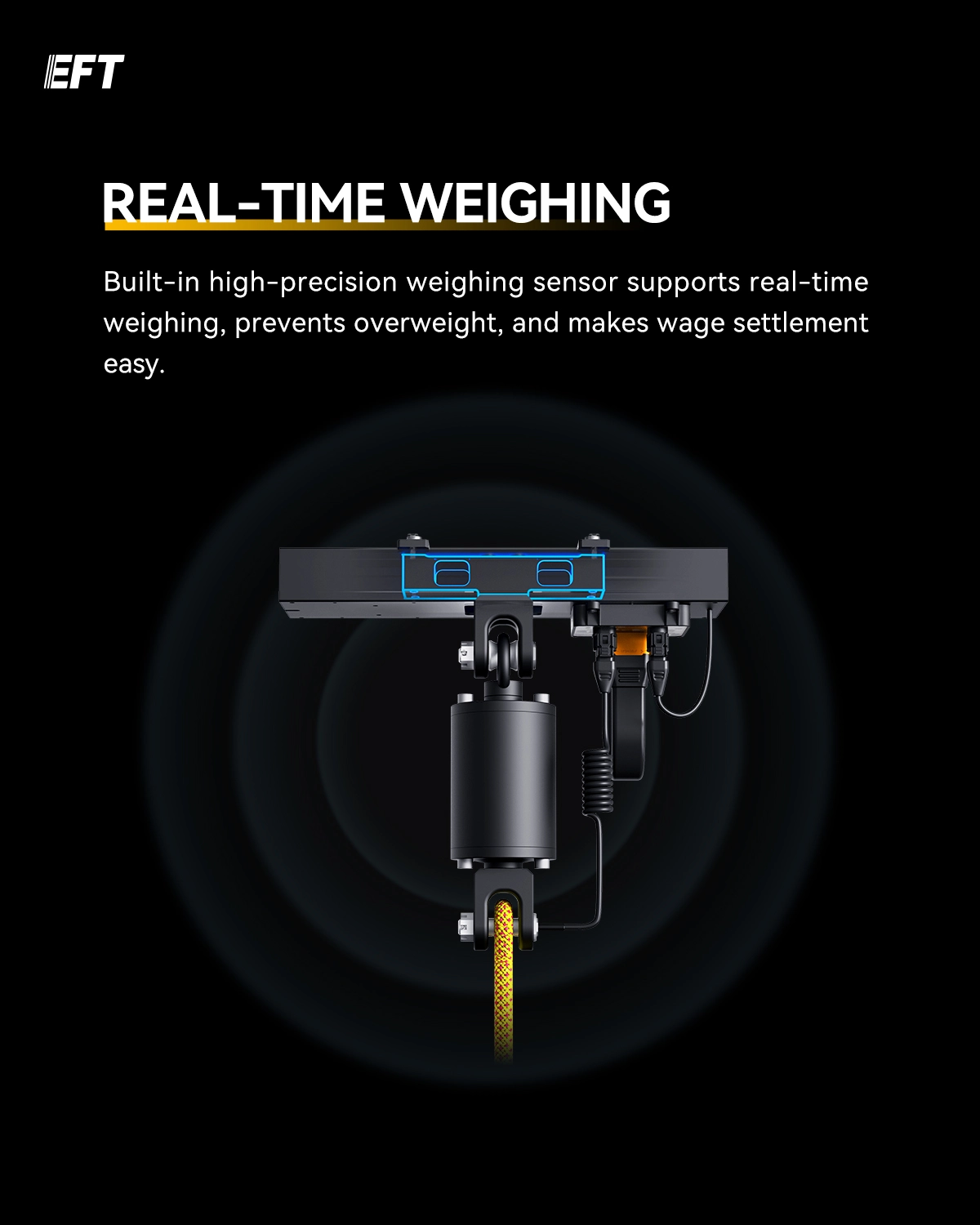 EFT ELM50/100 Smart Lifting Module for Cargo Drones with Real-Time Weighing (50kg/100kg Payload) 8 quality,q 100