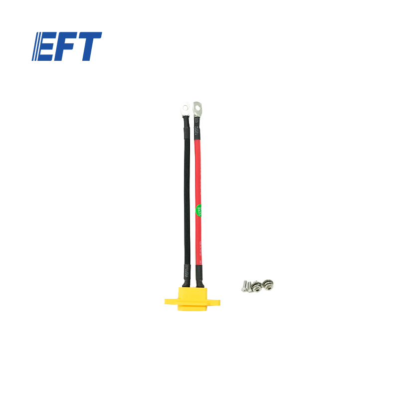 10.05.16.0026 EFT Industrial Drone Accessories Power cord 130mm/XT90NE/male/1pcs For X950 small payload platform UAV Frame Repair Parts