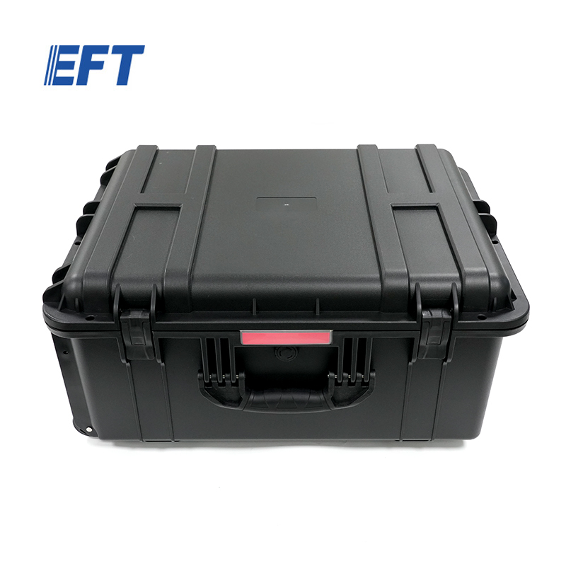EFT Original X950 Portable Plastic Aircraft Trolley Case Black Rolling Suitcase for X950 Drone Frame Drone Carrying Case