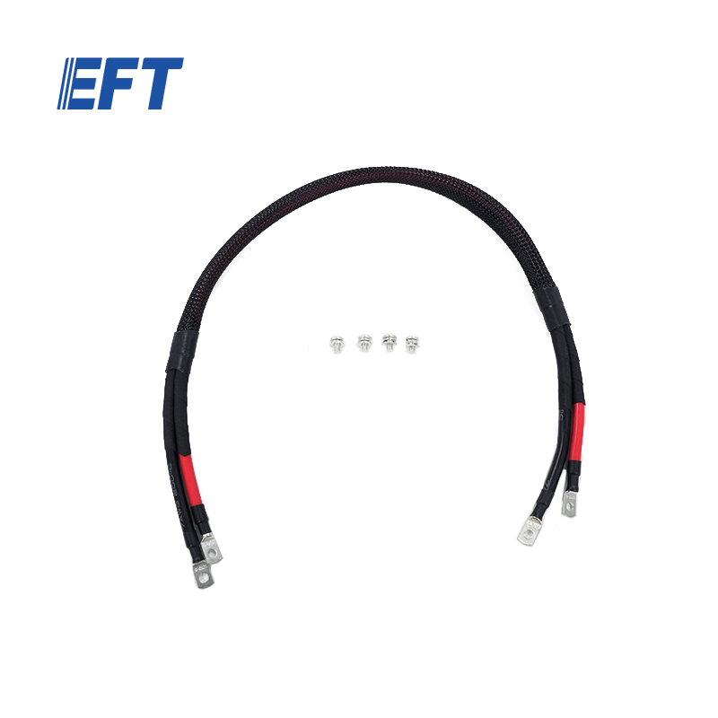 10.05.18.0035 EFT Front and Rear Power Adapter Wiring Harness 7AWG/Black 630mm/Red 595mm/X2300/1pc for D100,X2300,Z80 Replacement Use